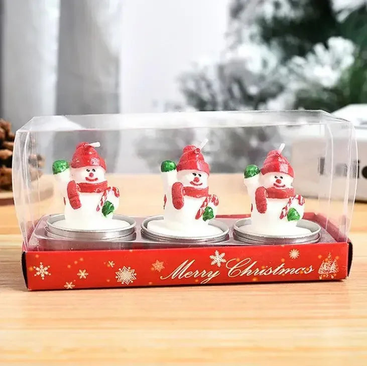 Petites bougies de Noel 3pcs