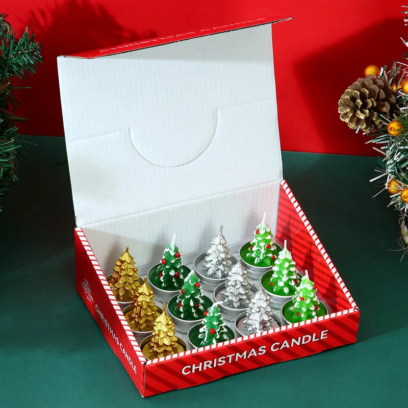 Coffret de 12 bougies de Noel