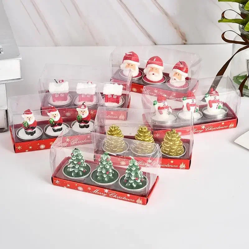 Petites bougies de Noel 3pcs