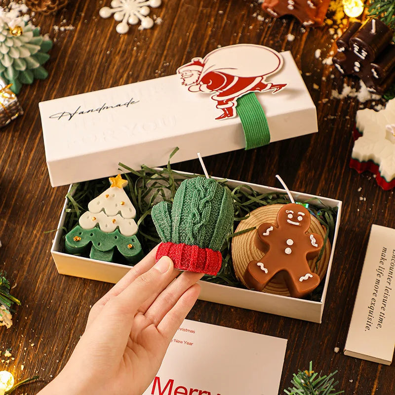 Coffret cadeau bougie de Noel