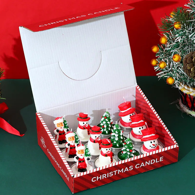 Coffret de 12 bougies de Noel