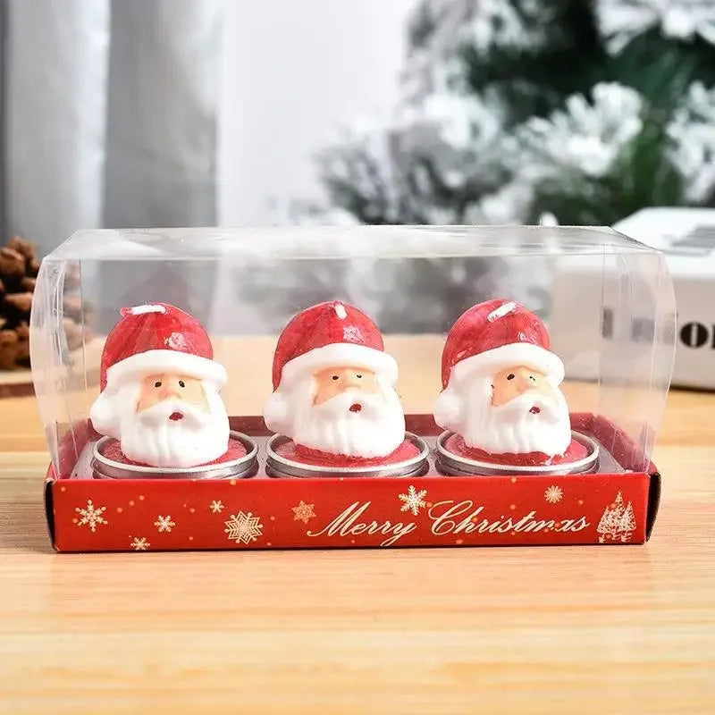 Petites bougies de Noel 3pcs