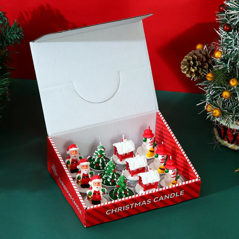 Coffret de 12 bougies de Noel