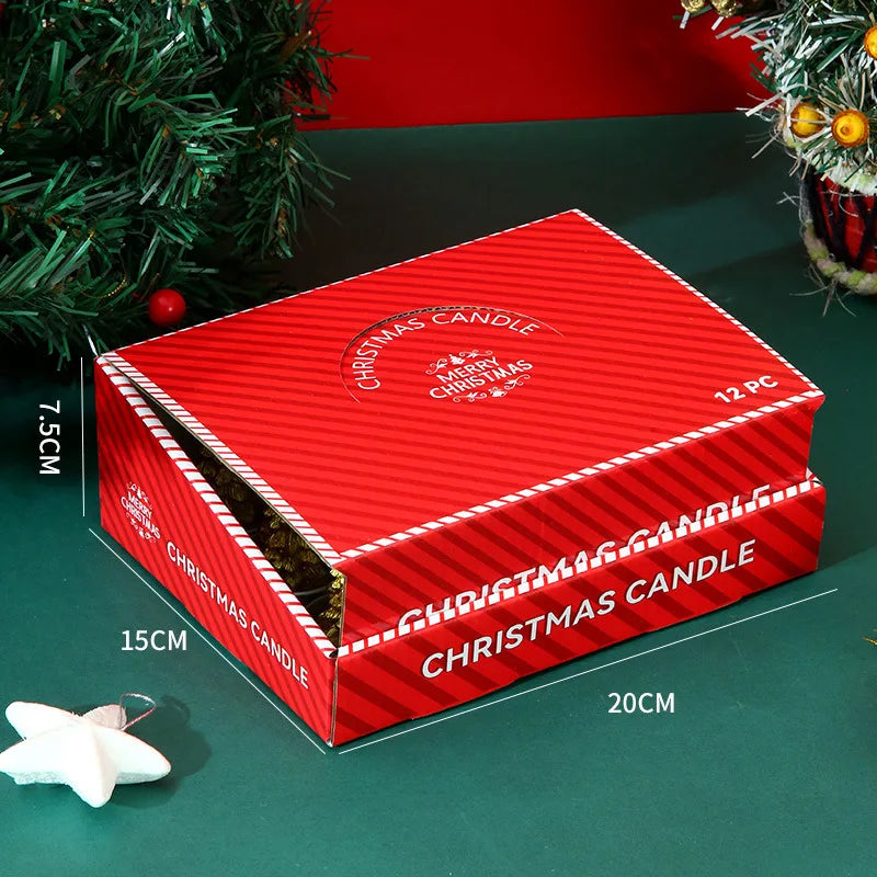 Coffret de 12 bougies de Noel