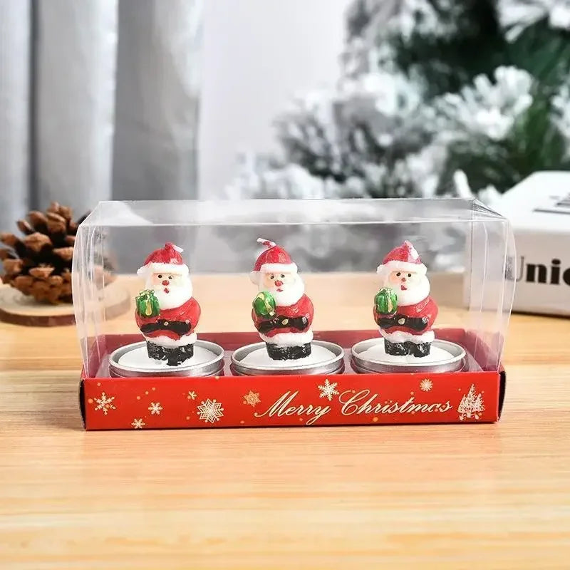 Petites bougies de Noel 3pcs