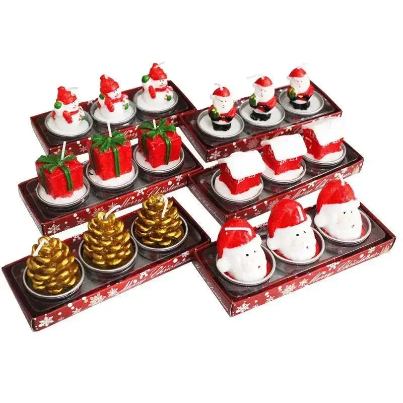 Petites bougies de Noel 3pcs