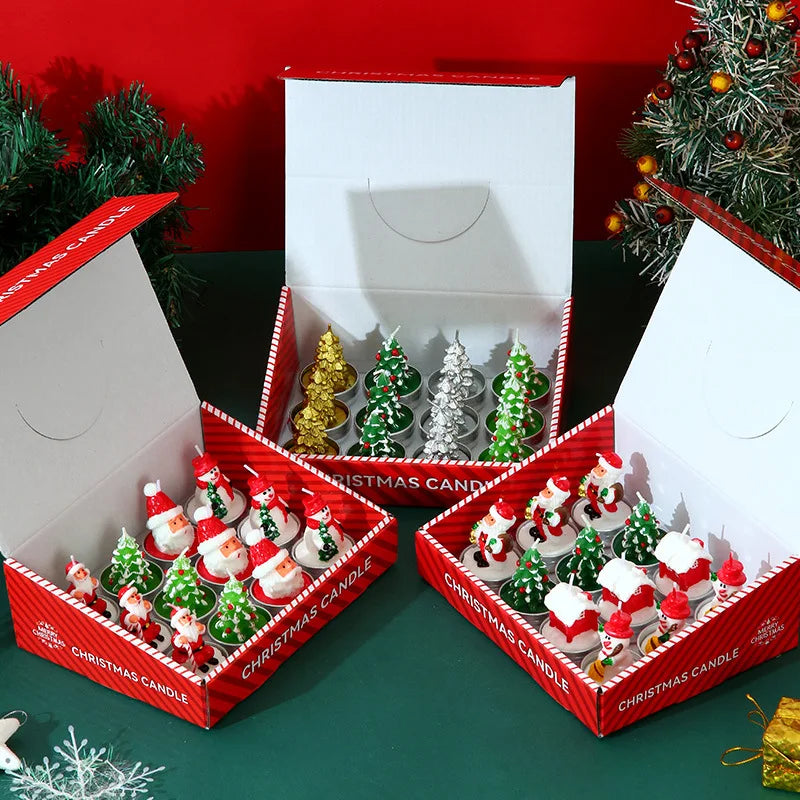 Coffret de 12 bougies de Noel